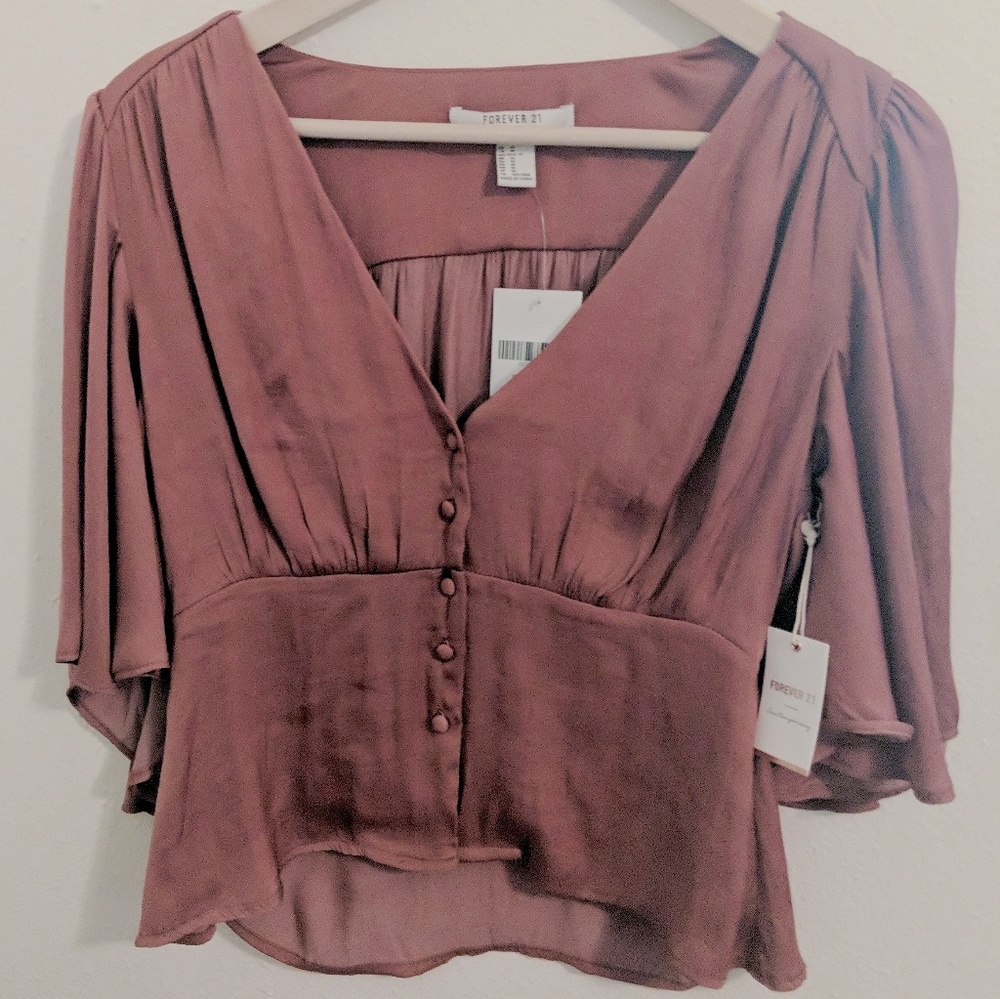 Forever 21Contemporary size M rose shirt